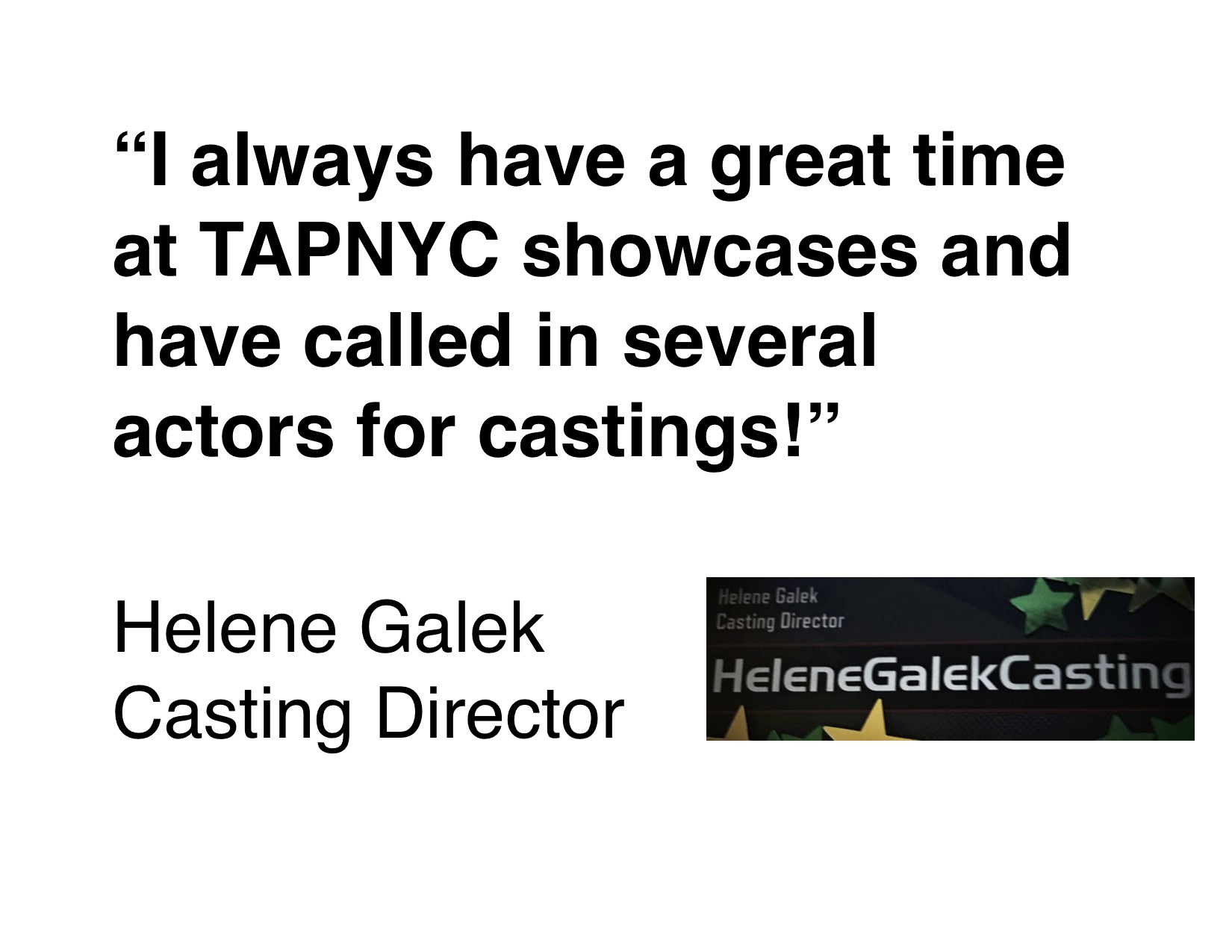 Helene Galek Casting