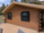 Exterior Semi Solid Log Cabin Staining