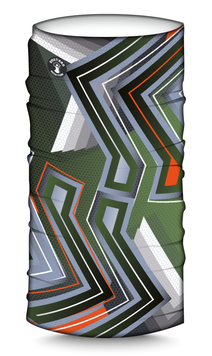 fascia tubolare arancio e verde militare