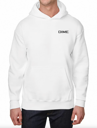 White | Black Hoodie | DIME