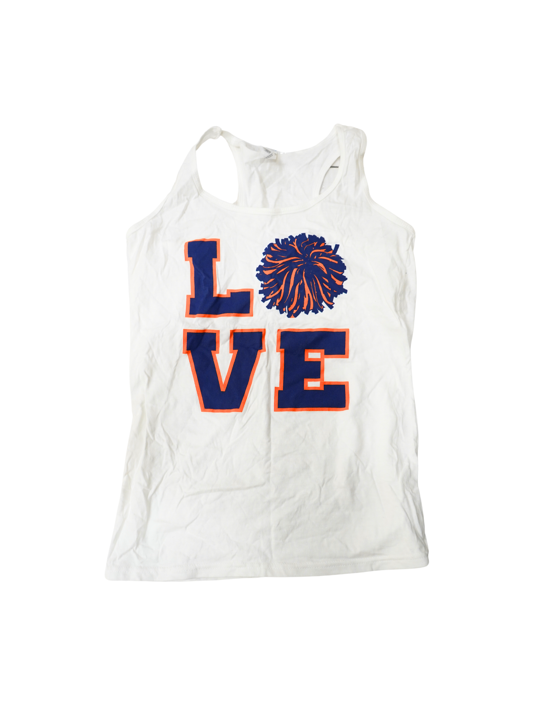Vintage White | Navy | Orange Tank Top