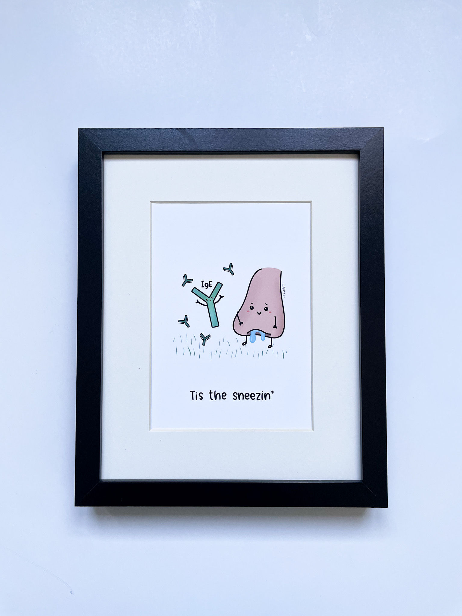 Tis the sneezin' - Art Print