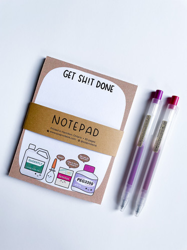 She H Notepad Get Sh!t Done - Notepad | Soap Note Ink