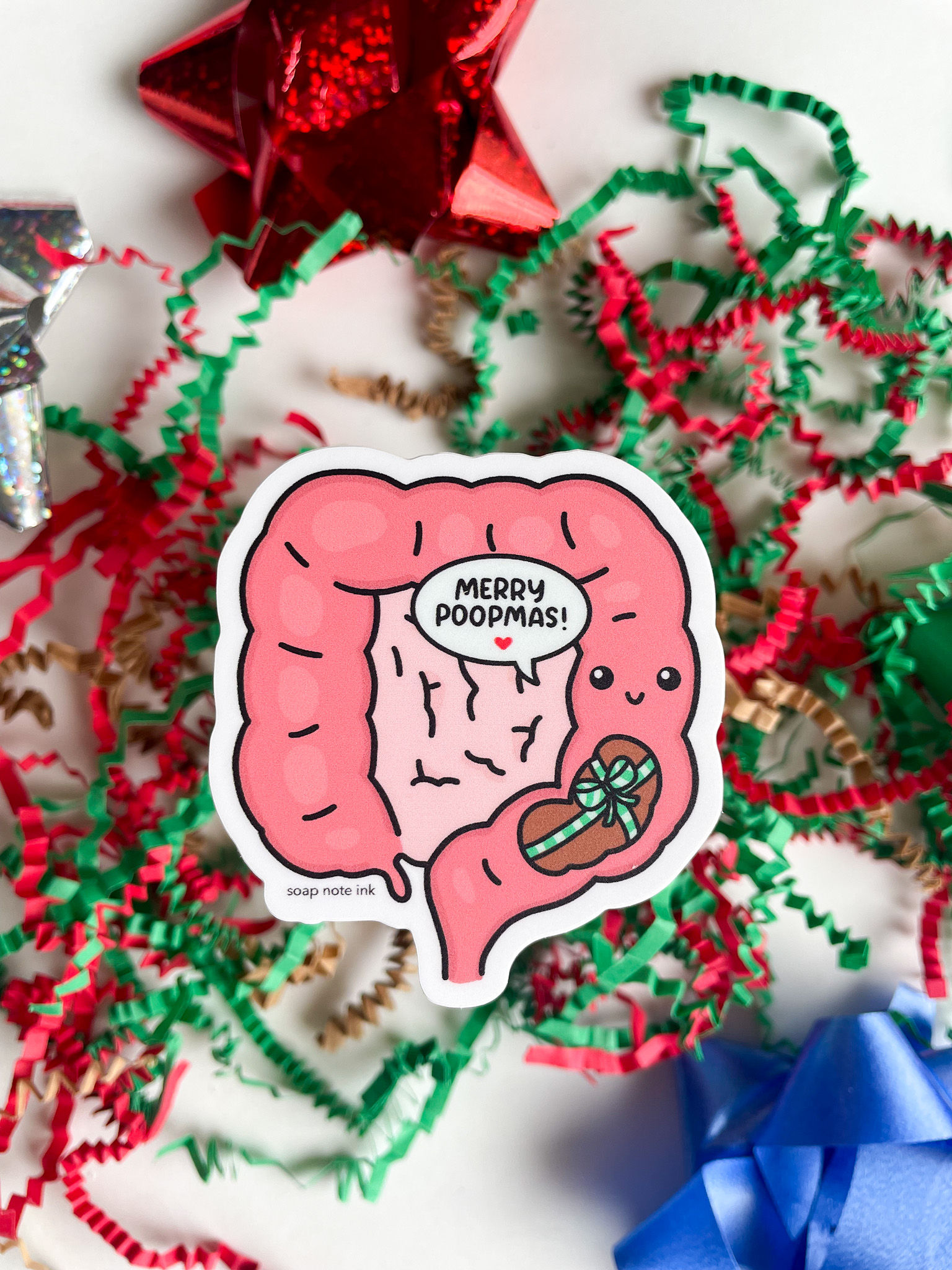 Merry Poopmas - sticker