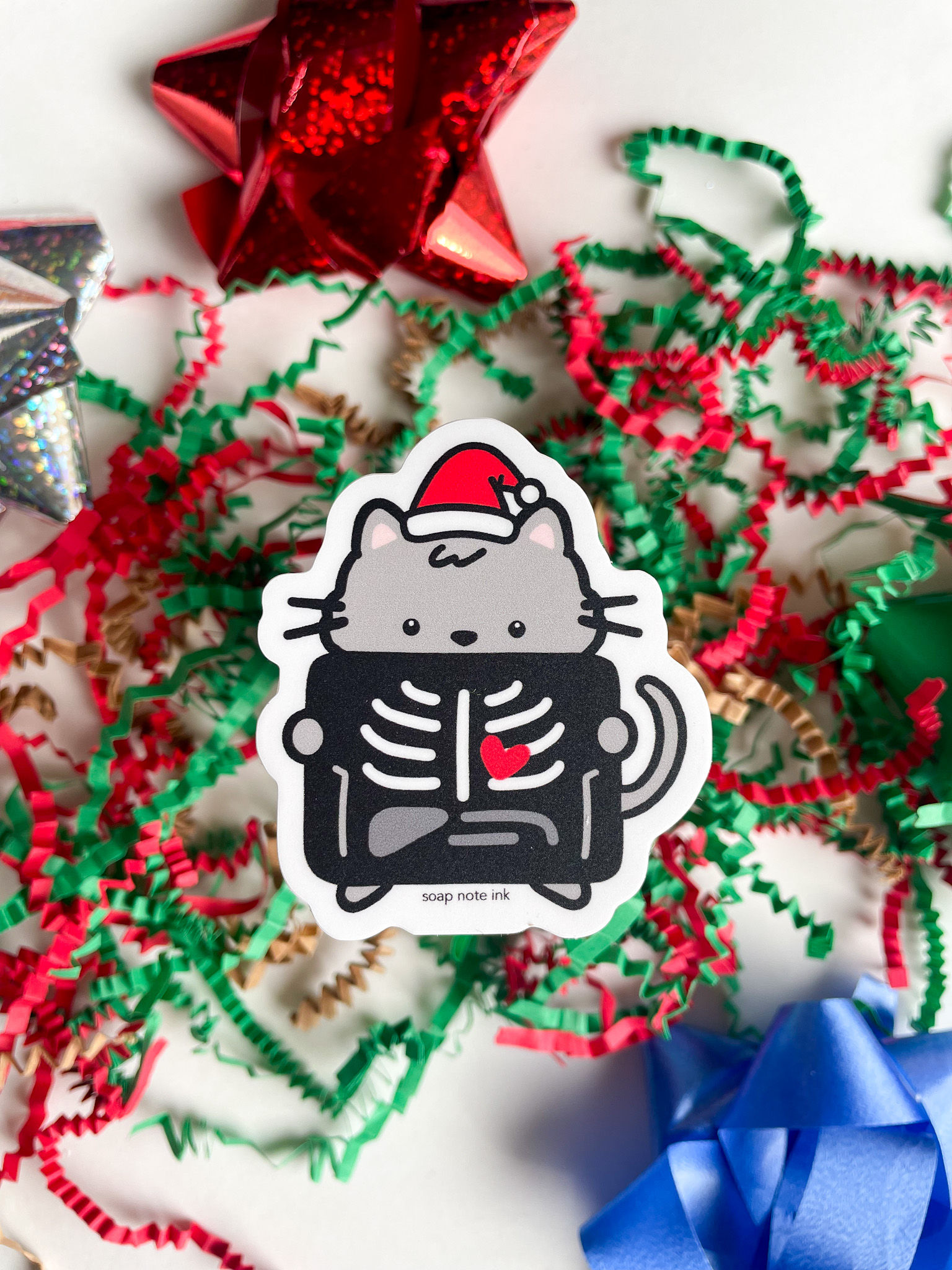 Meowy Xmas - sticker