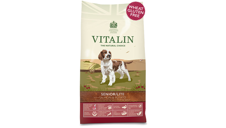 vitalin senior lite dog food 12kg