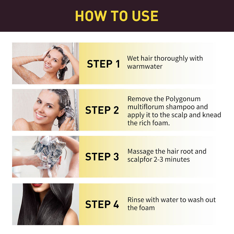 Thumbnail: EELHOE Black Hair Dye Shampoo 3 in 1 Growth Clean Hair Darkening Deep Nourishing