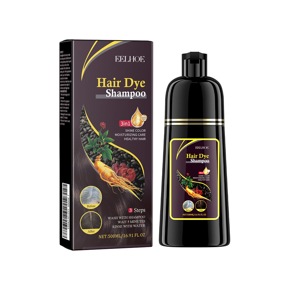 Thumbnail: EELHOE Black Hair Dye Shampoo 3 in 1 Growth Clean Hair Darkening Deep Nourishing