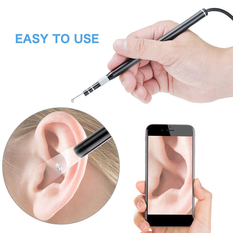 Thumbnail: Smart Visual Medico Otoscopio Ear Cleaner Ear Endoscope Earpick Camera Ear Wax R