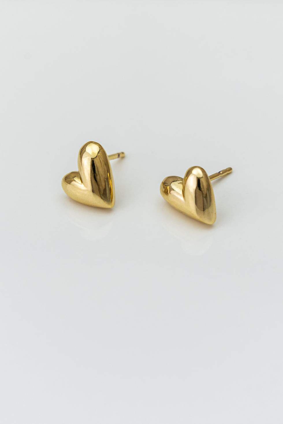 Thumbnail: Gold Filled Heart Stud Earrings