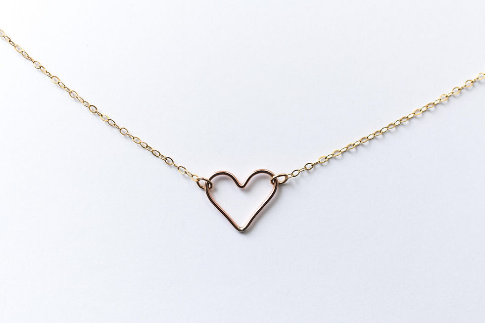 Thumbnail: Heart Necklace | Rose Gold Filled