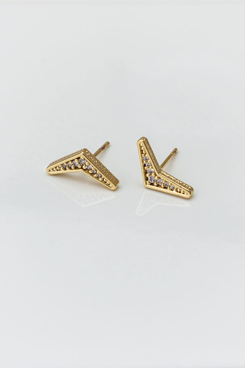 Thumbnail: Peak Studs | Gold Filled