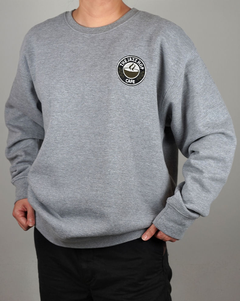 Thumbnail: Embroidered Logo Sweater (Grey)