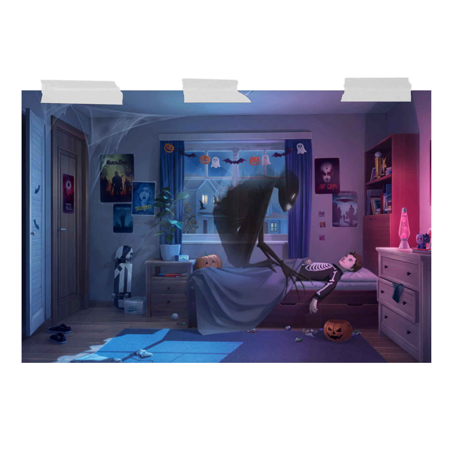 Spooky Inc Halloween Nightmares Poster