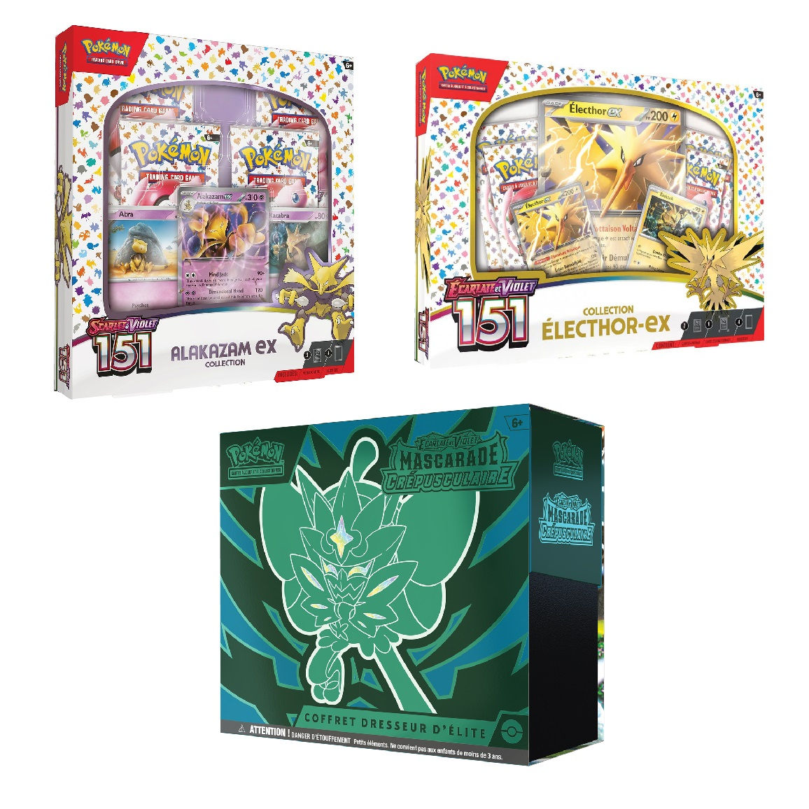 Bundle Coffrets 151 et ETB EV06 Mascarade Crépusculaire FR