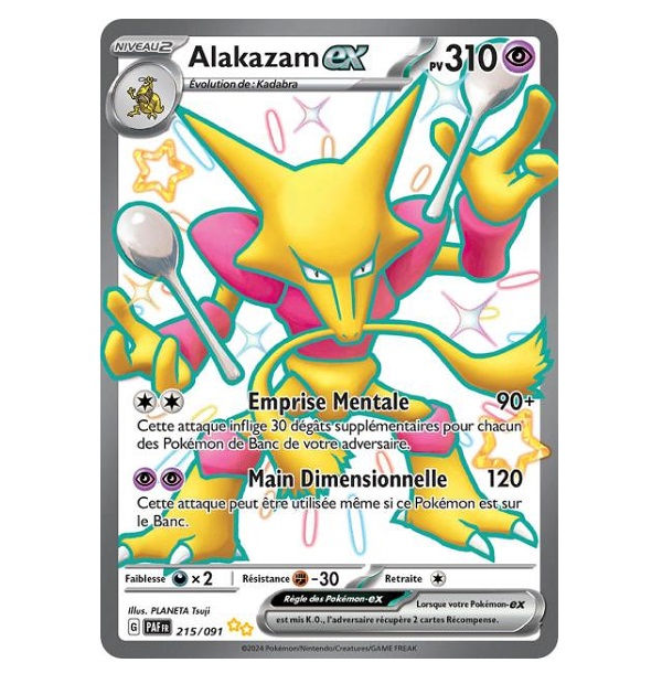 FA shiny Alakazam ex 215/091 - EV04.5 Destinées de Paldea