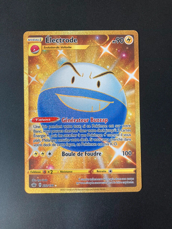 Gold Électrode 222/198 - EB06 Règne de Glace