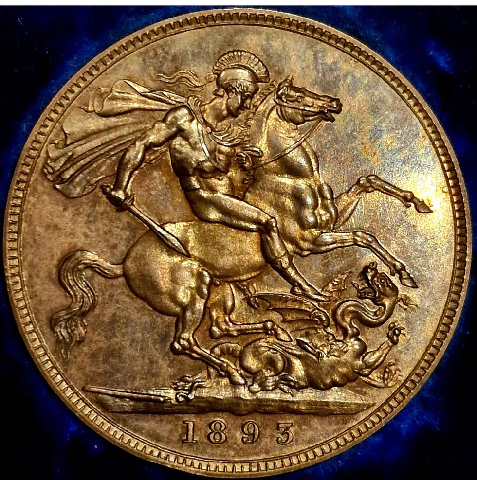 Thumbnail: 1893 Proof Crown Silver Queen Victoria NGC PF64