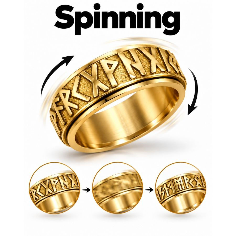 Prsten SpinnerVikingG (antistres, okretni) – hirurški čelik