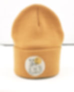 Kul muška ženska oversize kapa za snowbord žuta sa logom fuck