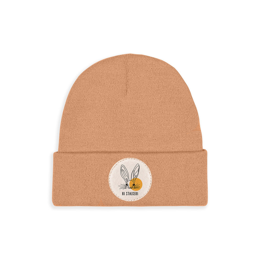 Thumbnail: Originalna topla zimska kapa kapucino sa logom zec hi stalker