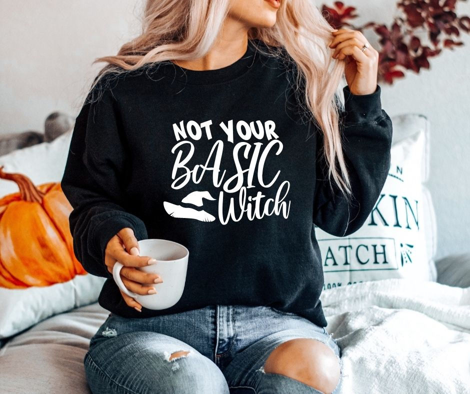Thumbnail: Not Your Basic Witch Halloween Shirt (H_7)