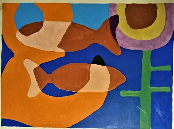 Ritmo Ittico 47x35 Tempera su carta.jpg