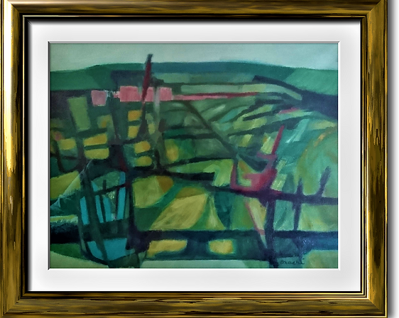 Campagna toscana - 196? Olio su Tela --x-- Collezione Privata