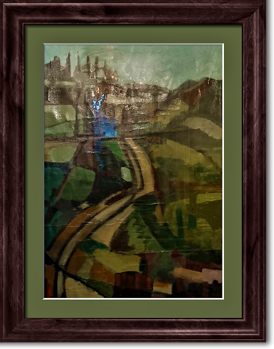 Collina toscana - 195? Olio su tela 50x70 Collezione Privata