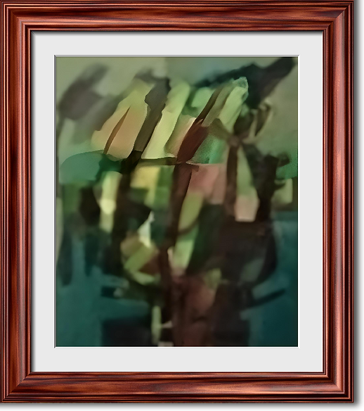 Infiorescenza diagonale - 196? Olio su Tela --x-- Collezione Privata