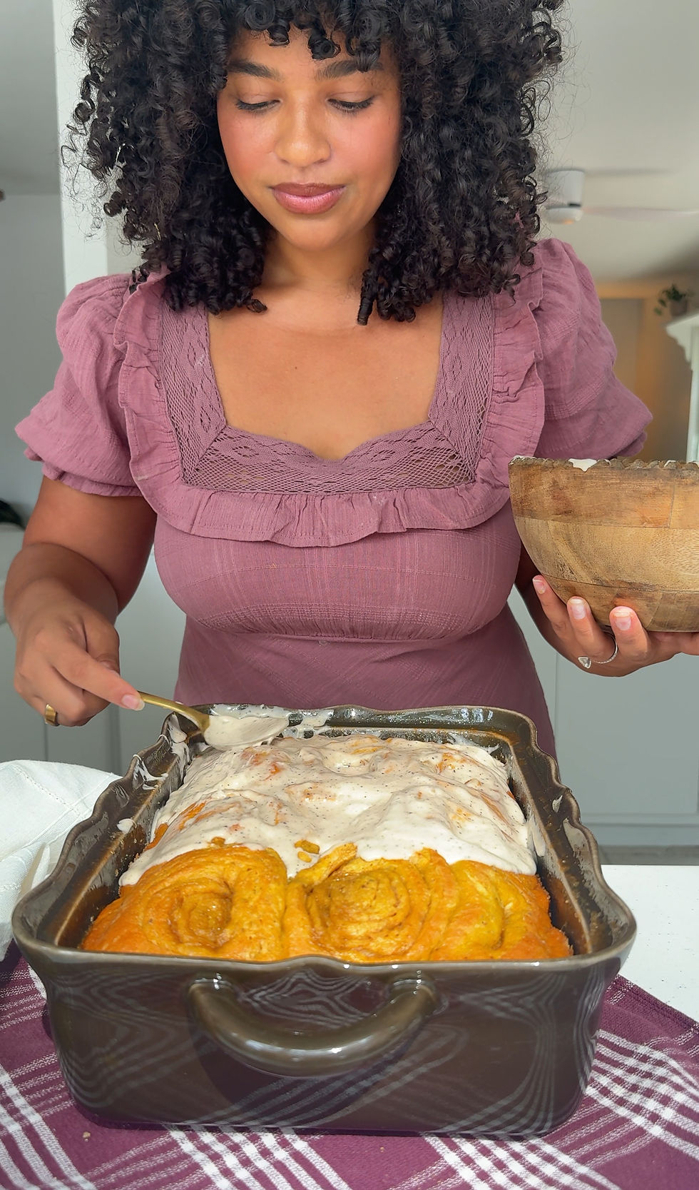 These pumpkin rolls have the most perfect burnt orange color!