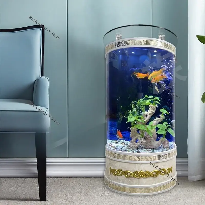 Thumbnail: Large Semi-Circular Aquarium