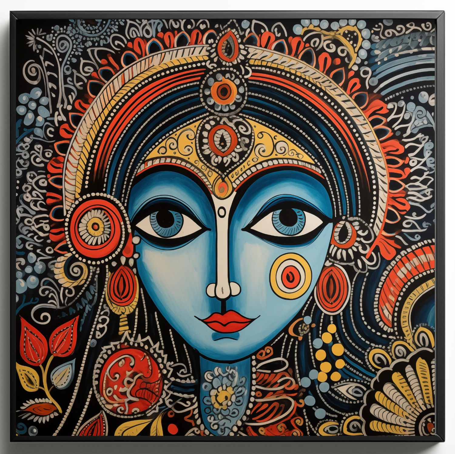 Madhubani Mystic: Goddess of Vibrance