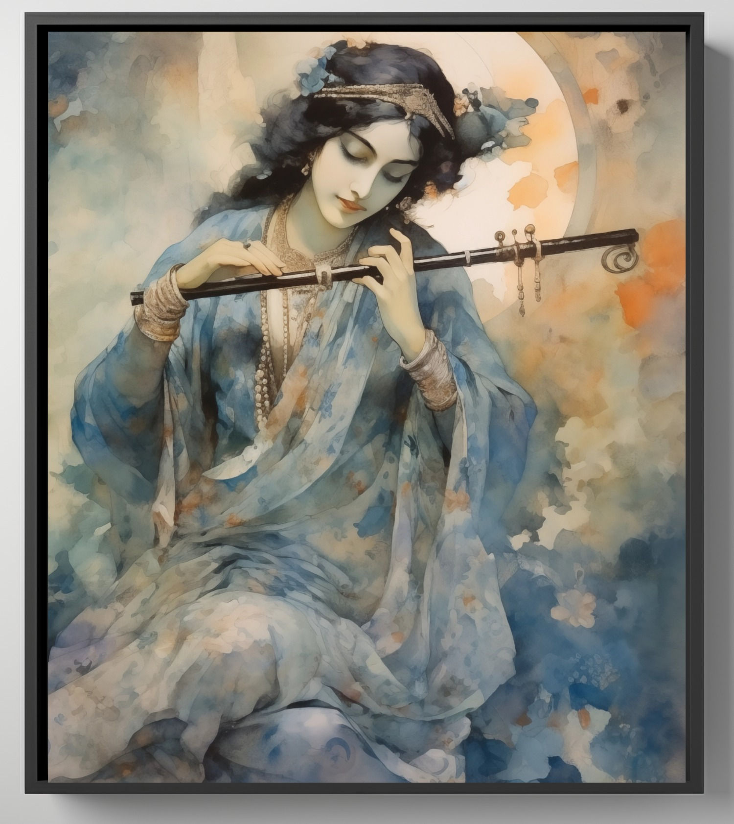 Melody of Divinity: Krishna with Flute