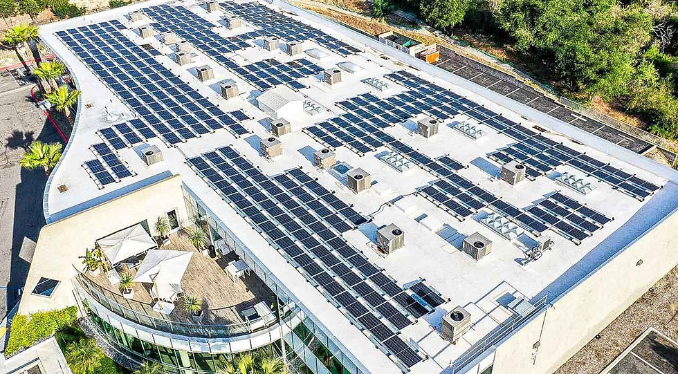 Rooftop Mounted Solar Panels