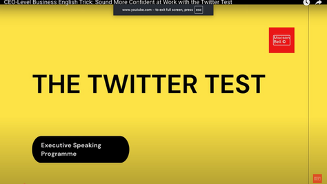 Business English Video Lesson Screenshot: CEO-Level English