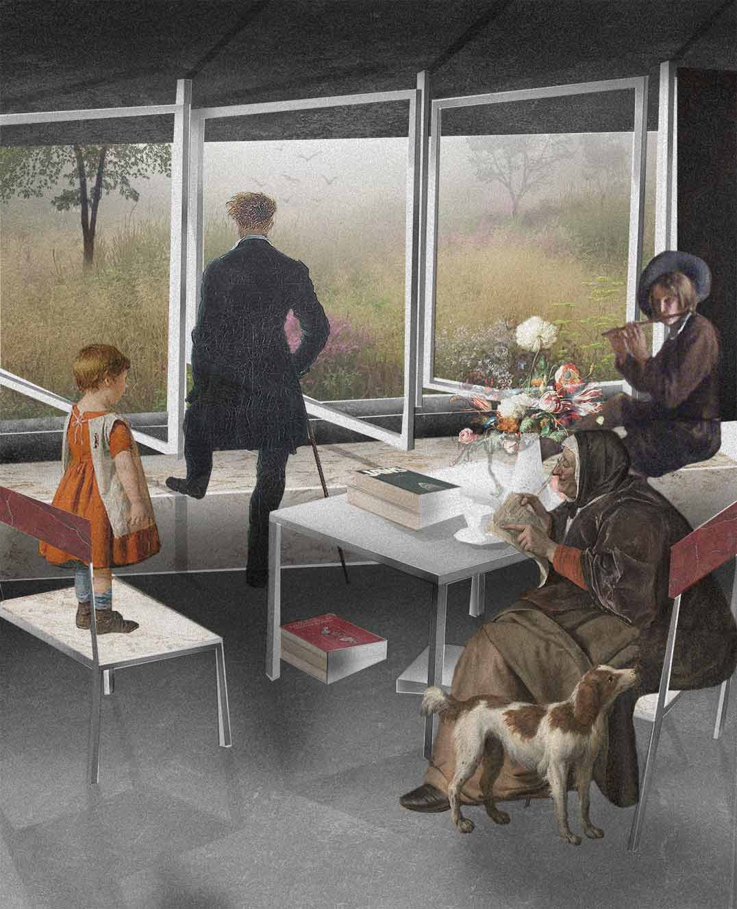 LERNO PEREGO architectuur - garden of eden - interieur tafelen