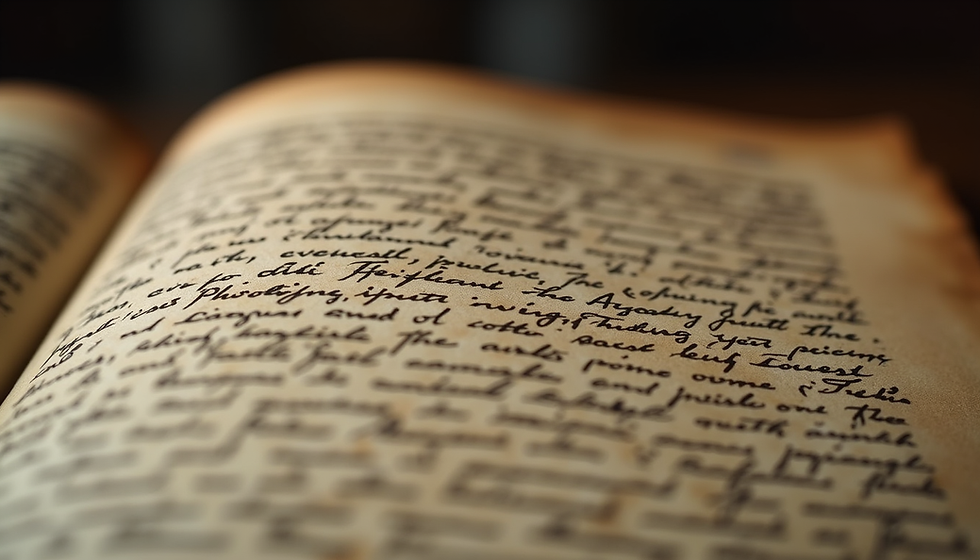 Image of a page from a book with handwritten script. 