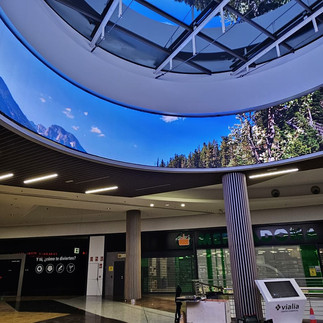 Contenidos pantalla circular vialia málaga