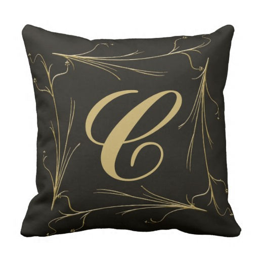 Throw Pillow with custom Monogram
