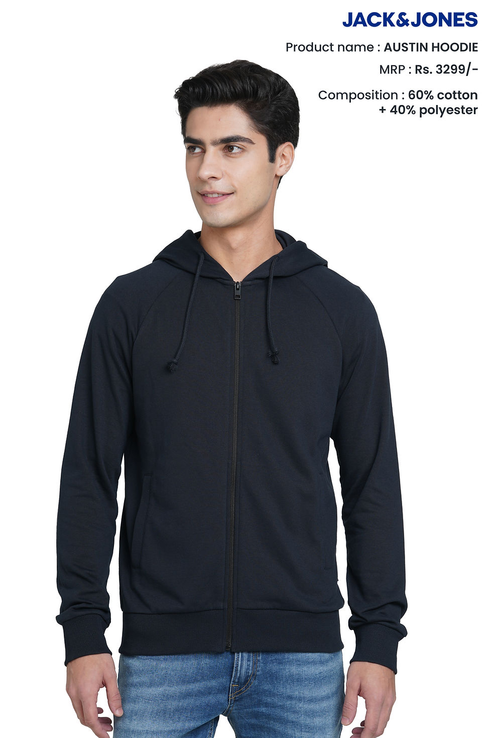 Thumbnail: JACK & JONES|Hoodies|-|Austin Hoodie|D1950|MRP Rs. 3299