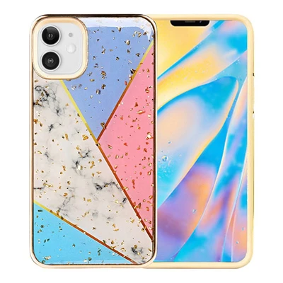 Thumbnail: iPhone 12 5.4" Chrome Glitter Hybrid Case