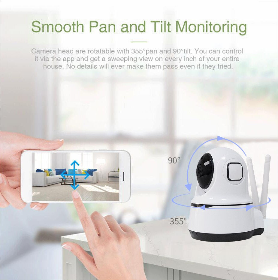Thumbnail: Wireless Security Camera 1080P Night Vision, Motion Detection, Activity Alert, D