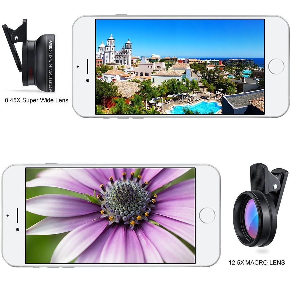 Thumbnail: Smartphone 0.45X Super Wide Angle Lens with Macro Attachment