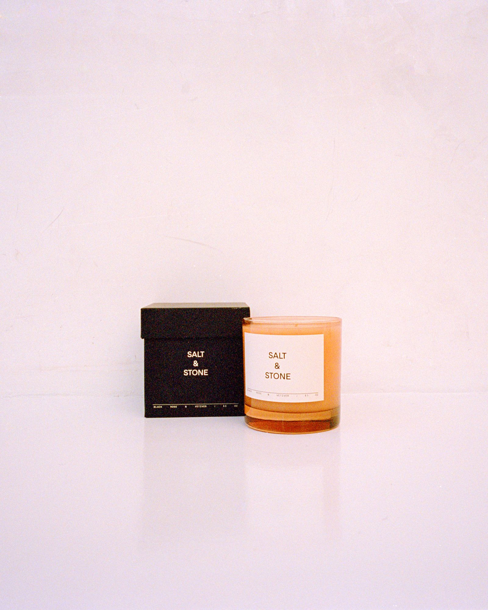 Candle- Black Rose and Vetiver | Salt andStone