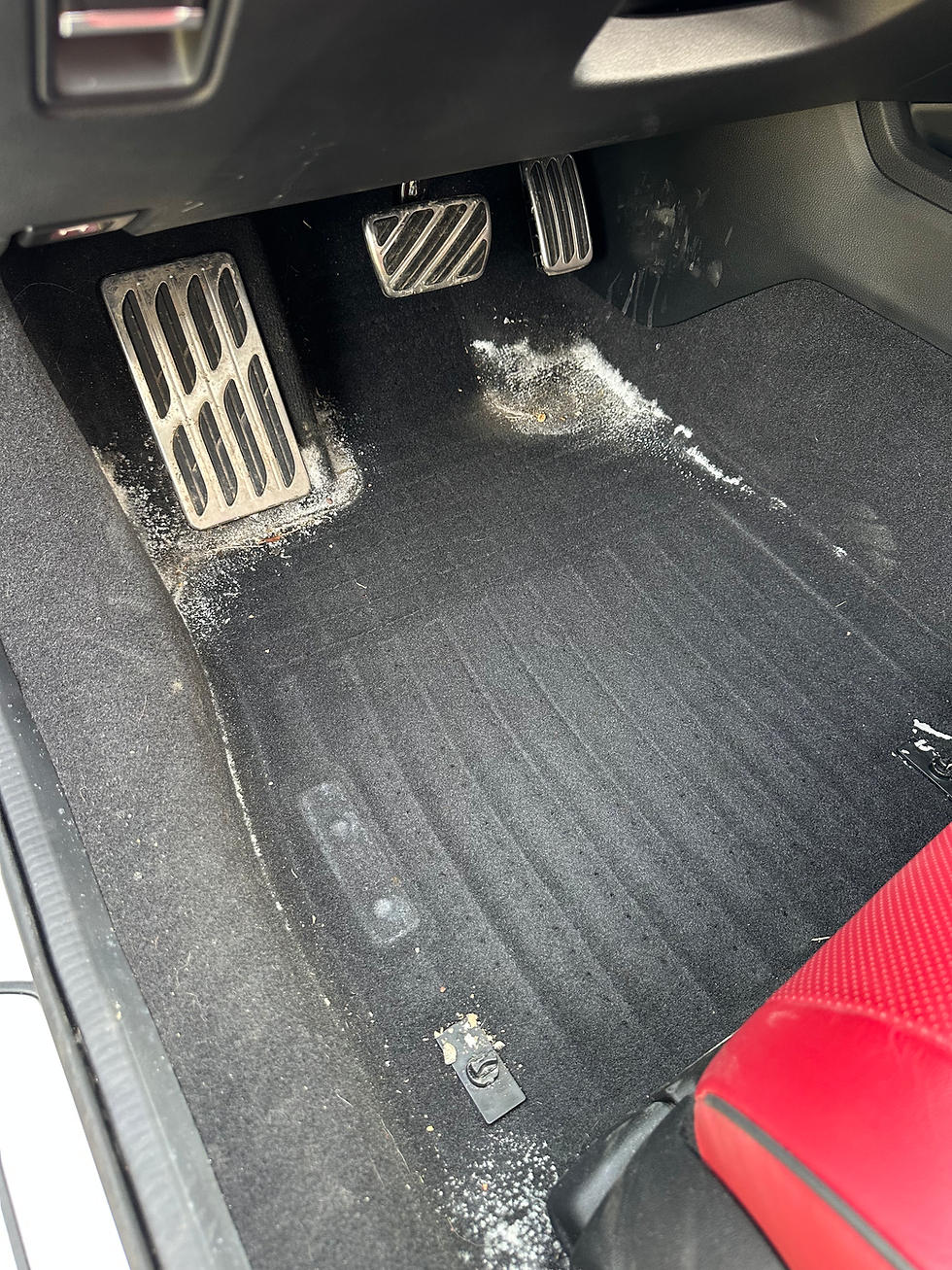 Salt stained interior