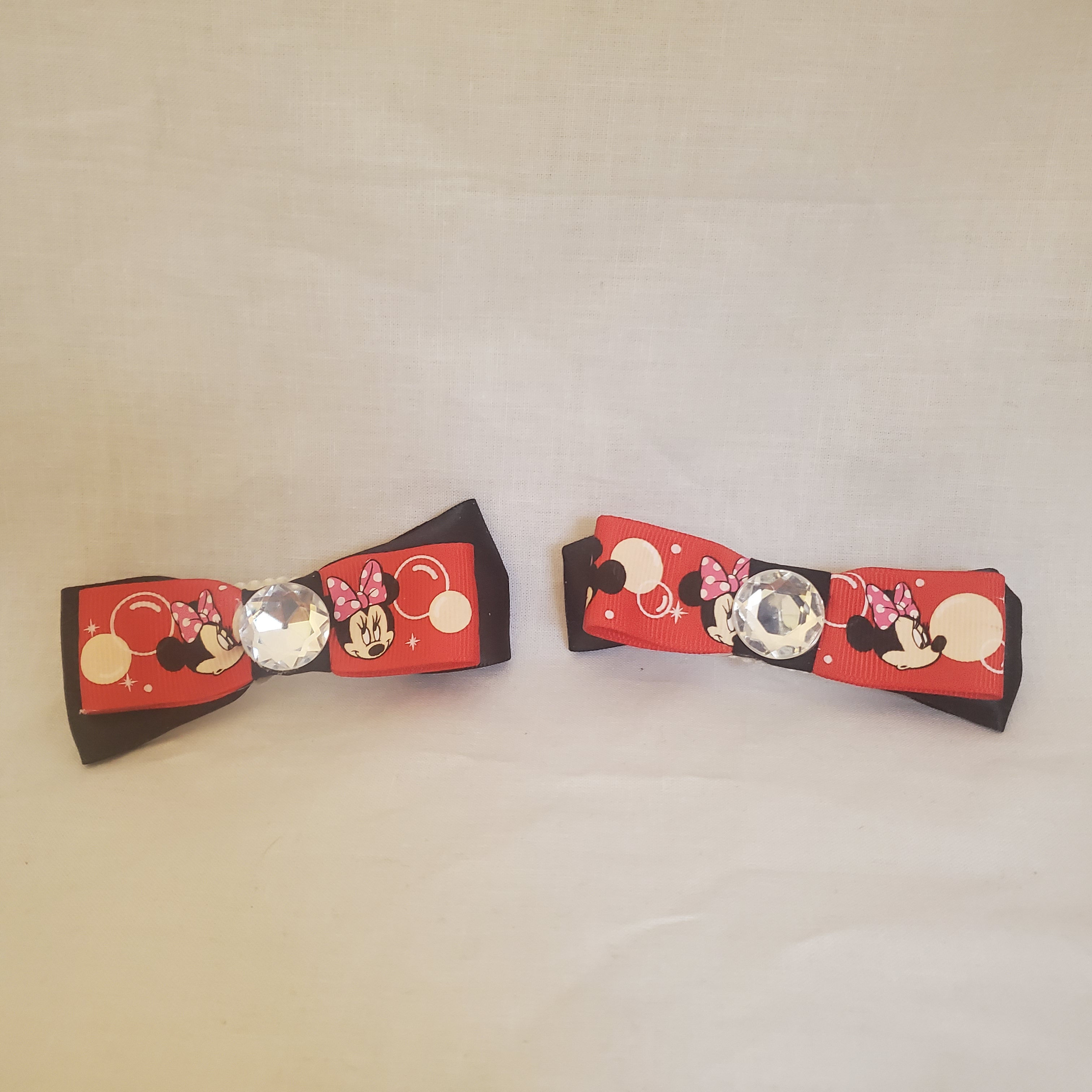 Minnie Bow Tie Hair Clip Set