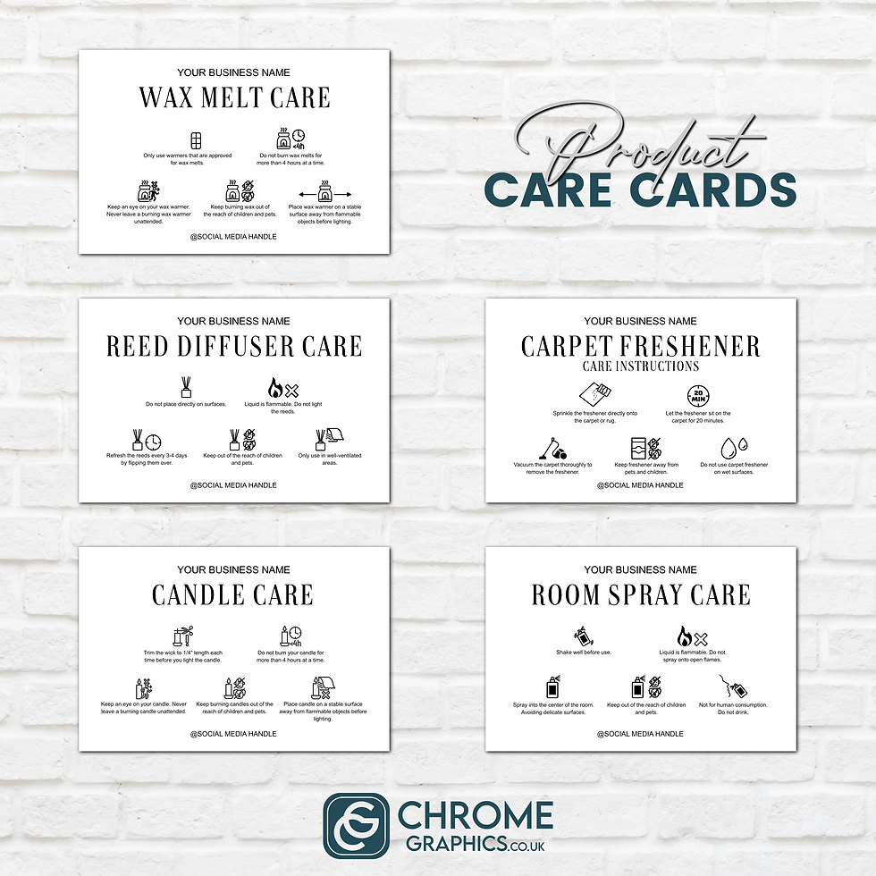 Product Care Cards