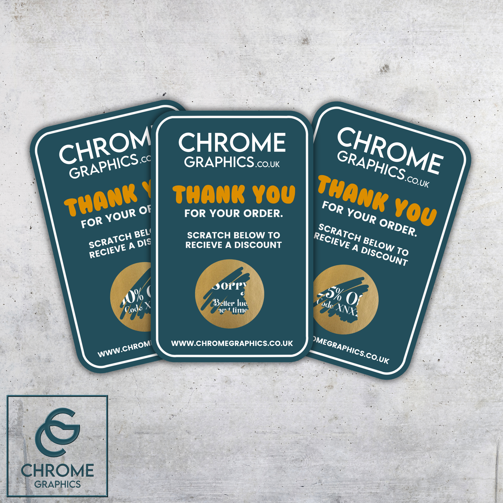 Discount Code Scratch Cards