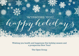 Holiday Greetings from The Opes Group
